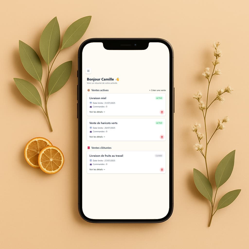 phone with Fermavia app